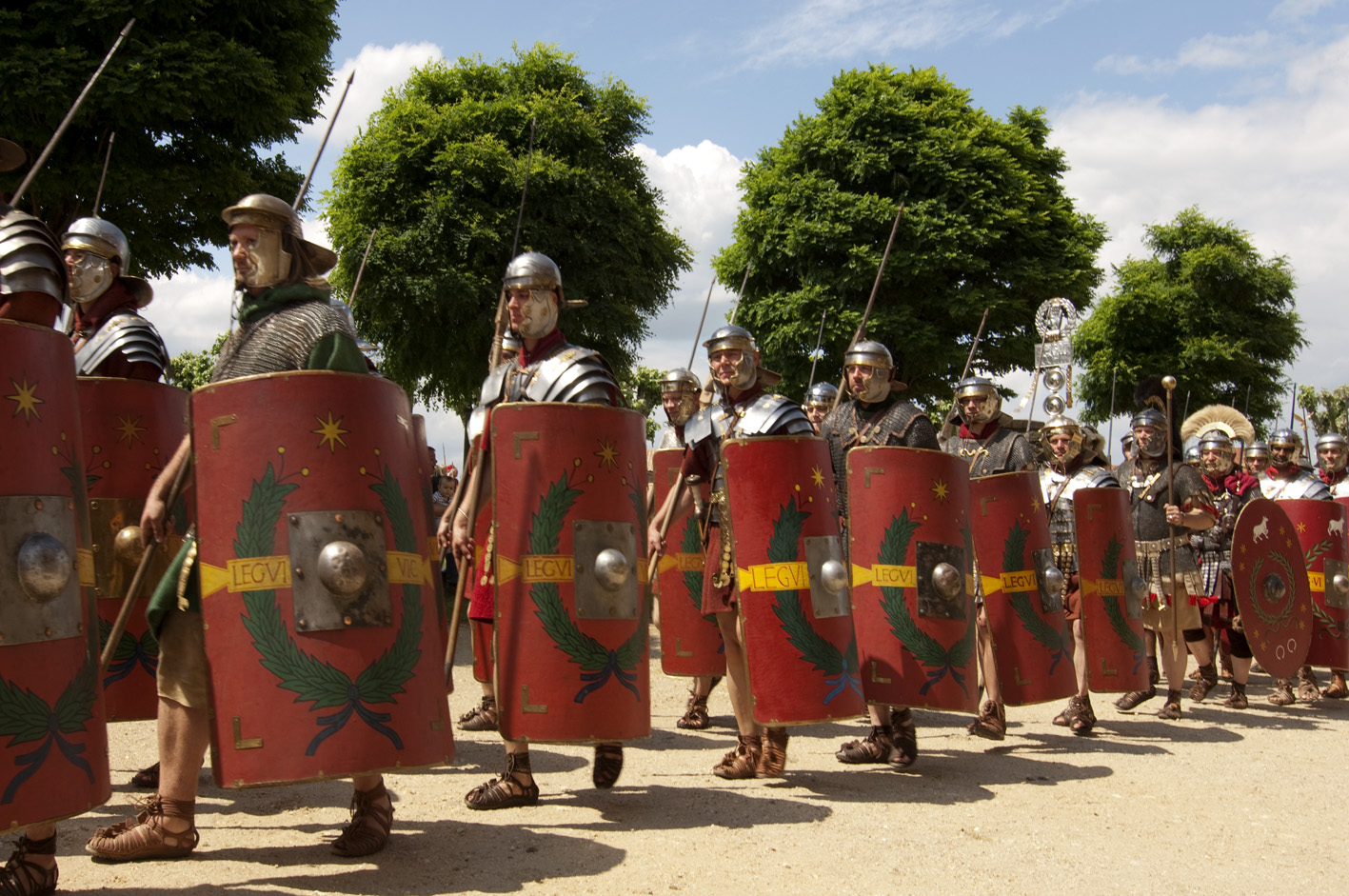 Marschierende Legionäre